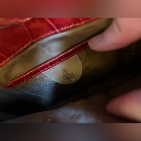 Mark Cross Red Alligator Leather Shoulder Bag - Picture 9 of 9